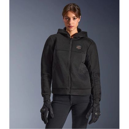 Alpinestars STELLA CHROME SUPERAIRFLOW Motorcycle sweatshirt - Black / Brown