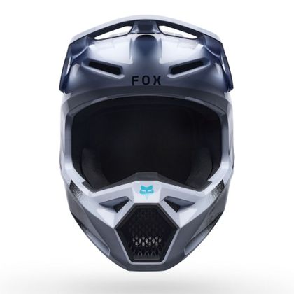 Kask cross Fox V1 - CLUTCH 2027 - Biały / Czarny