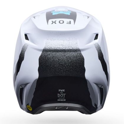 Kask cross Fox V1 - CLUTCH 2027 - Biały / Czarny