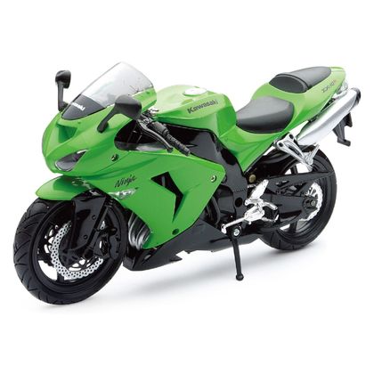 Moto a escala Newray Moto Kawasaki ZX-10R - Escala 1/12° - Verde / Verde Ref : NRY0005 / 42443A 