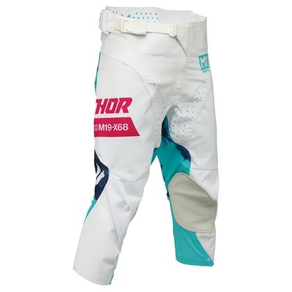 Pantalon cross Thor LAUNCH BLEACH - ENFANT - Blanc / Bleu