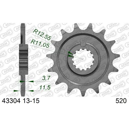 AFAM 520 Type Racing Kettingset