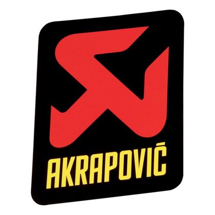 Stickers Akrapovic de rechange vertical 75 mm (à l'unité) - Noir
