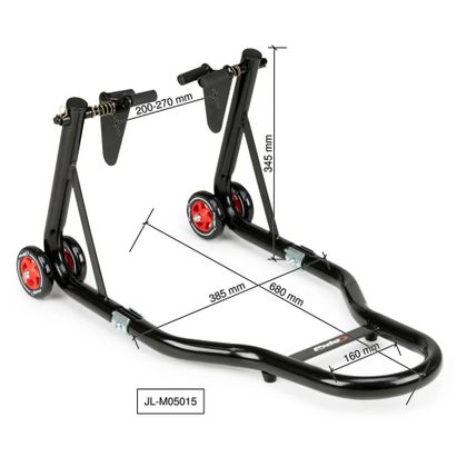 Béquille Puig AVANT Universel - Noir