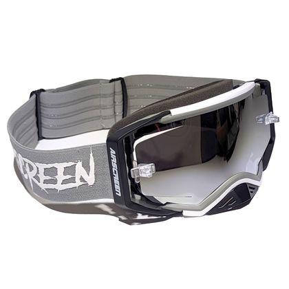 Masque cross Airscreen Aero 03 EX écran Iridum mirroir 2025 - Noir / Blanc Ref : ASM0011 / 001-017-IR3 