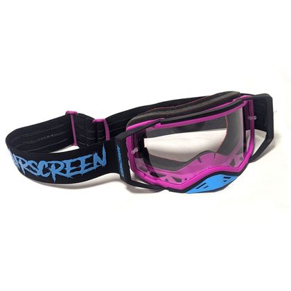 Masque cross Airscreen AERO 01 MX écran clair 2025 - Noir / Rose Ref : ASM0089 / 001-018-01 