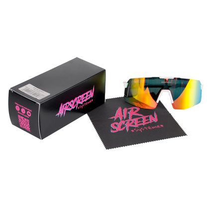 Lunettes de soleil Airscreen ACTIVITY - Blanc / Rouge