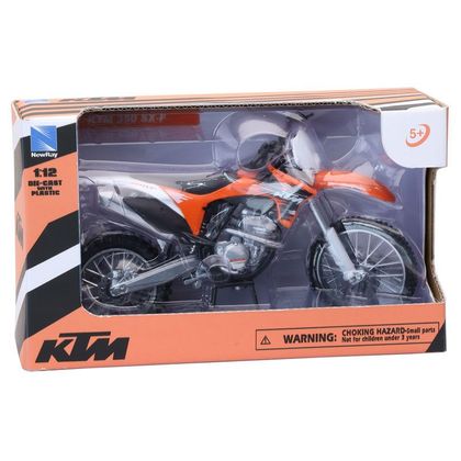 Miniature Newray Moto KTM 350 SX-F - Echelle 1/12° - Orange / Noir