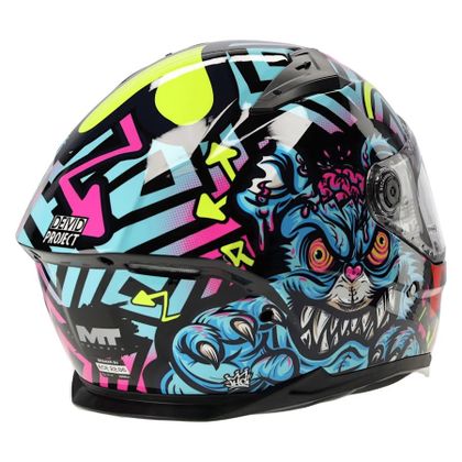 MT HELMETS BRAKER SV - CRAZY TEDDY Full-face helmet - Multicolour