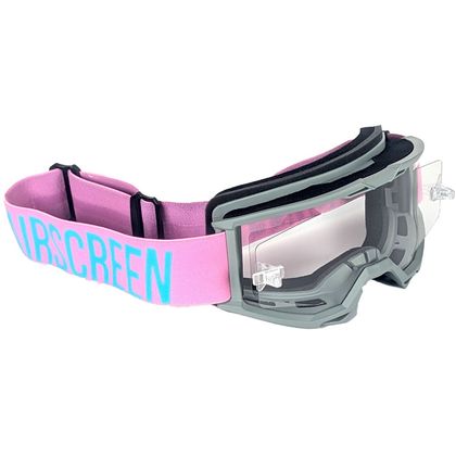 Masque cross Airscreen Lite 01 EX écran clair 2025 - Gris / Rose Ref : ASM0156 / 001-026-01 