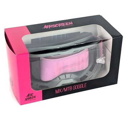 Masque cross Airscreen Lite 01 EX écran clair 2025 - Gris / Rose