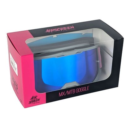 Airscreen Lite 02 MX Schirm Iridium 2025 Cross-Maske - Grau / Pinke