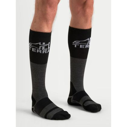 Alpinestars AT 8 MERINO® Sokker - Grå / Sort.