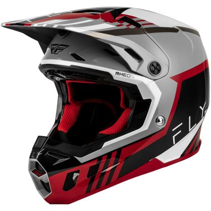 Casque cross Fly FORMULA CC - STRIKE 2026 - Gris / Rouge Ref : FL1921 