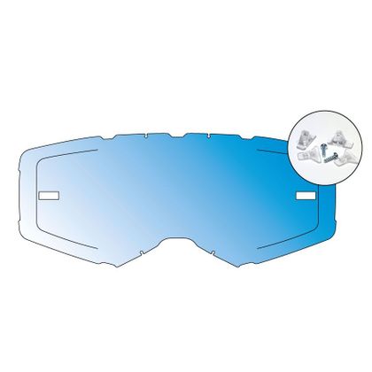 Airscreen AERO EX 2025 Bildschirm Maske - Iridium / Blau