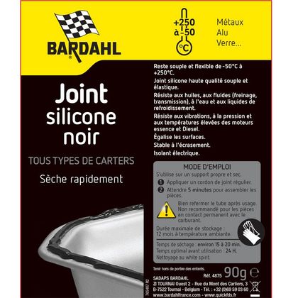 Colle Bardahl JOIN SILICONE NOIR  90GR universel