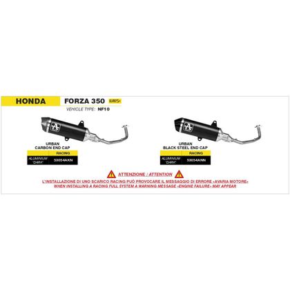 Ligne Complète Arrow Alu noir embout inox noir