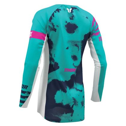 Thor LAUNCH BLEACH - WOMEN 2025 Cross jersey - White / Blue