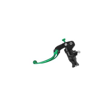 Maitre cylindre d'embrayage Accossato radial 19 x 20 avec levier court rabattable Universel - Noir / Vert