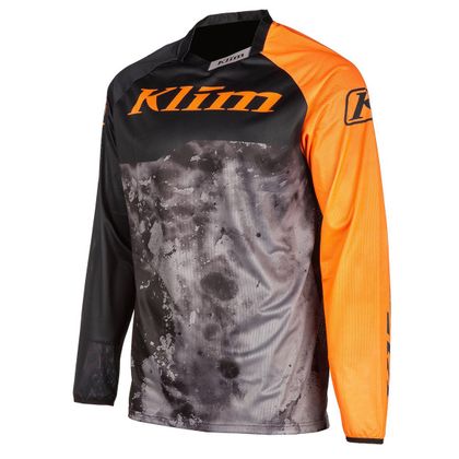 Camiseta de motocross KLIM XC LITE NIÑO 2023 - Negro / Naranja