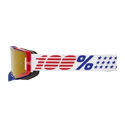 Masque cross 100% ARMEGA PATRIOT PACK 2 MASQUES 2026 - Blanc / Bleu