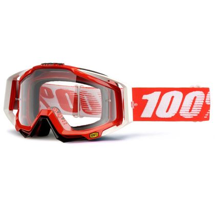 Gafas de motocross 100% RACECRAFT FIRE RED CLEAR 2020