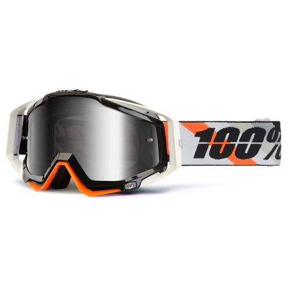 100% RACECRAFT PRIUM GREY/ORANGE IRIDIUM Cross goggles