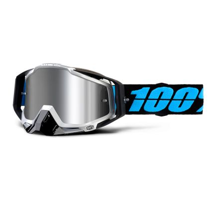 Maschera da cross 100% RACECRAFT + DAFFED - VISIERA IRIDIO ARGENTO 2020 Ref : CE0603 / NPU 