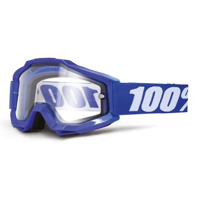Gafas de motocross 100% ACCURI SPECIAL ENDURO REFLEX AZUL - PANTALLA DOBLE CLARA 2020