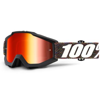 Gafas de motocross 100% ACCURI - KRICK - PANTALLA IRIDIUM ROJA 2018
