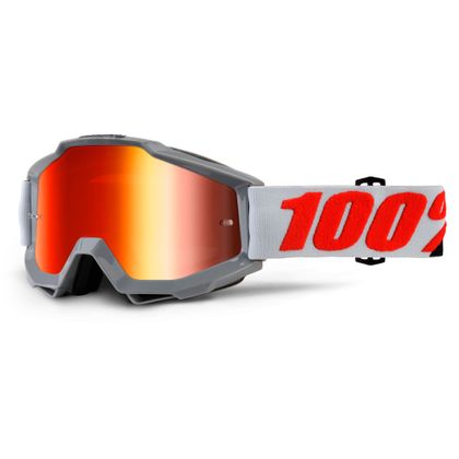 Gafas de motocross 100% ACCURI - SOLBERG - PANTALLA IRIDIUM ROJA 2018