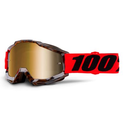 Gafas de motocross 100% ACCURI VENDOME - PANTALLA IRIDIUM DORADA 2020