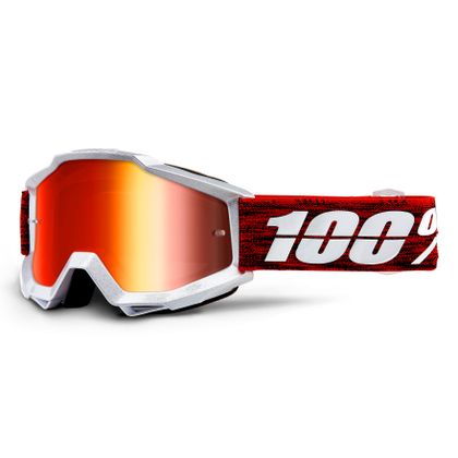 Gafas de motocross 100% ACCURI GRAHAM - PANTALLA IRIDIUM ROJO 2019