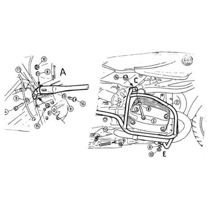 Hepco & Becker crash bar Crash bar - Black