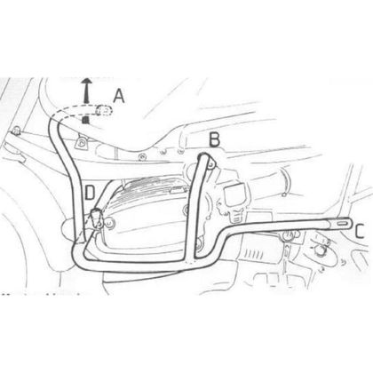 Pare-carter Hepco & Becker crash bar - Gris