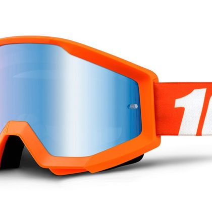 Gafas de motocross 100% STRATA - ORANGE IRIDIUM LENS  2020