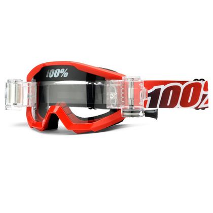 Gafas de motocross 100% STRATA FIRE RED SISTEMA ROLL-OFF 2020