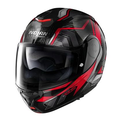 Casque Nolan X-1005 - ULTRA CARBON - SANDGLASS N-COM - Carbone / Rouge