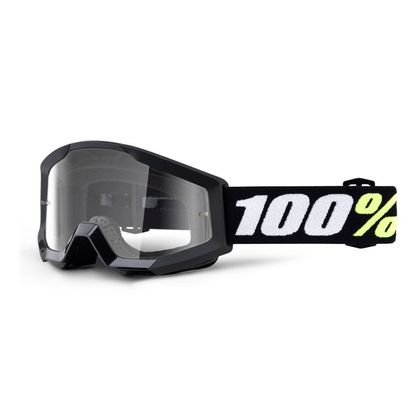 Gafas de motocross 100% STRATA MINI BLACK - PANTALLA CLARA NIÑO