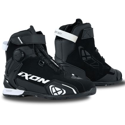 Ténis de Moto Ixon BULL 2 WATERPROOF - Preto / Branco Ref.: IX1986-C143 