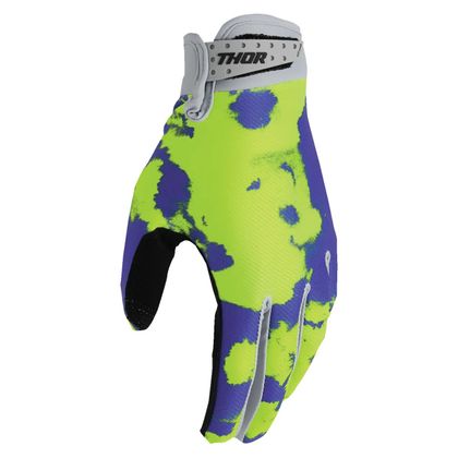 Thor LAUNCH - BLEACH - KINDER Cross-Handschuhe - Grau / Gelb