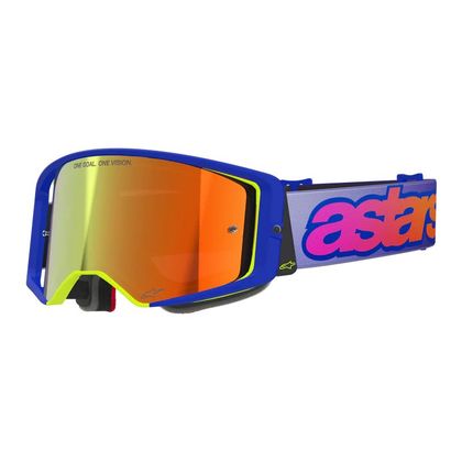 Masque cross Alpinestars SUPERTECH VISION VISTA 2026 - Bleu / Jaune Ref : AP4317 / 5100226-7285-OS 