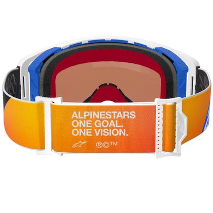 Alpinestars SUPERTECH CORP IRIDIUM 2025 Cross-Maske - Blau / Orange