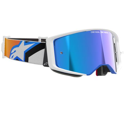 Alpinestars SUPERTECH CORP IRIDIUM 2025 Cross-Maske - Blau / Orange