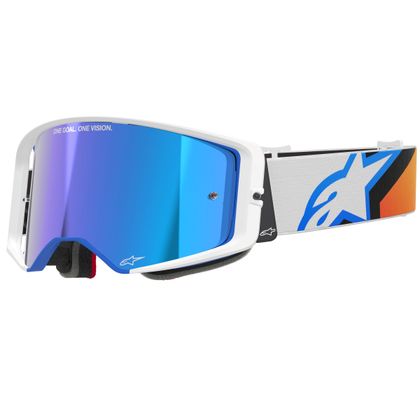 Alpinestars SUPERTECH CORP IRIDIUM 2025 Cross-Maske - Blau / Orange Ref : AP3706 / 5100325-7302-OS 