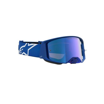 Masque cross Alpinestars SUPERTCH - VESTA Mirror Blue 2027 - Bleu / Blanc