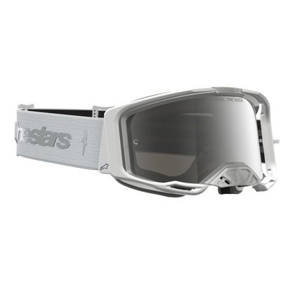 Masque cross Alpinestars VISION 8 AMBER 2027 - Blanc / Gris