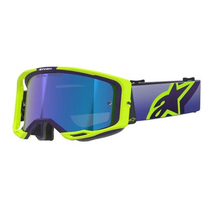 Masque cross Alpinestars VISION 8 CORP IRIDIUM 2026 - Violet / Jaune Ref : AP3928 / 5101625-3161-OS 