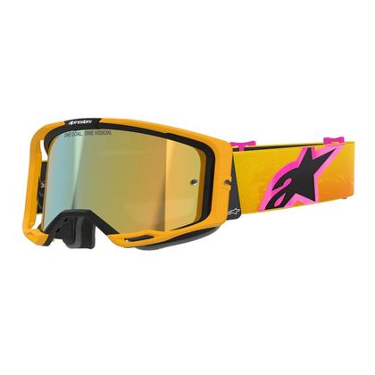 Masque cross Alpinestars VISION 8 CORP IRIDIUM 2026 - Orange / Jaune Ref : AP3929 / 5101625-4005-OS 