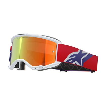 Masque cross Alpinestars VISION 5 CORP IRIDIUM 2026 - Rouge / Violet Ref : AP3932 / 5101825-3154-OS 